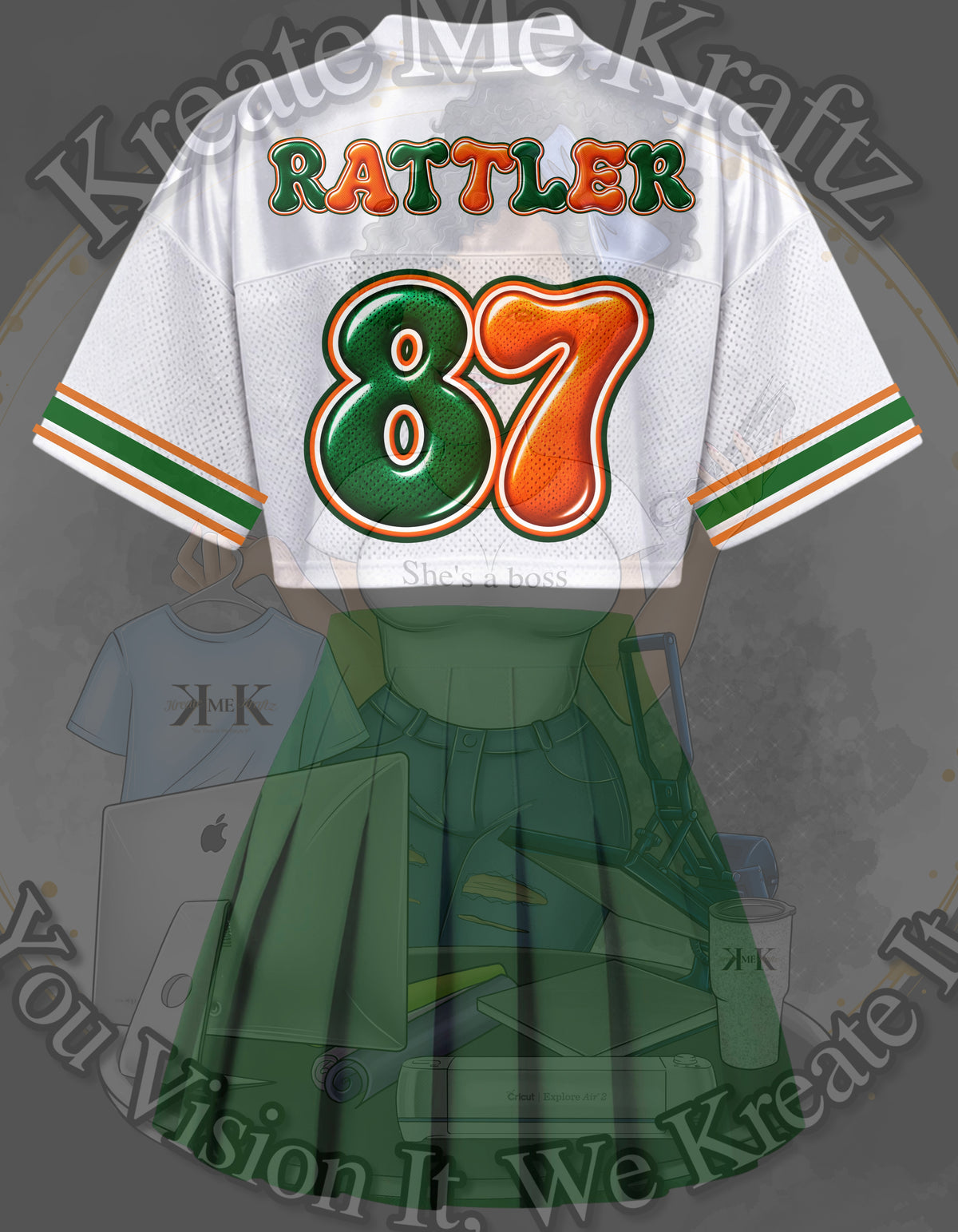 Homecoming Crop Top & Jersey Set π§‘π