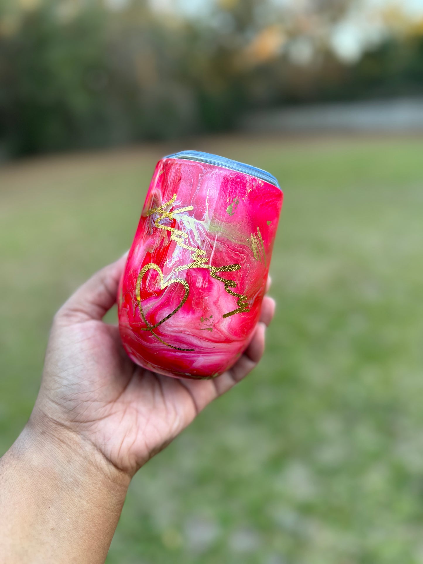 Custom Alcohol Ink Tumblers