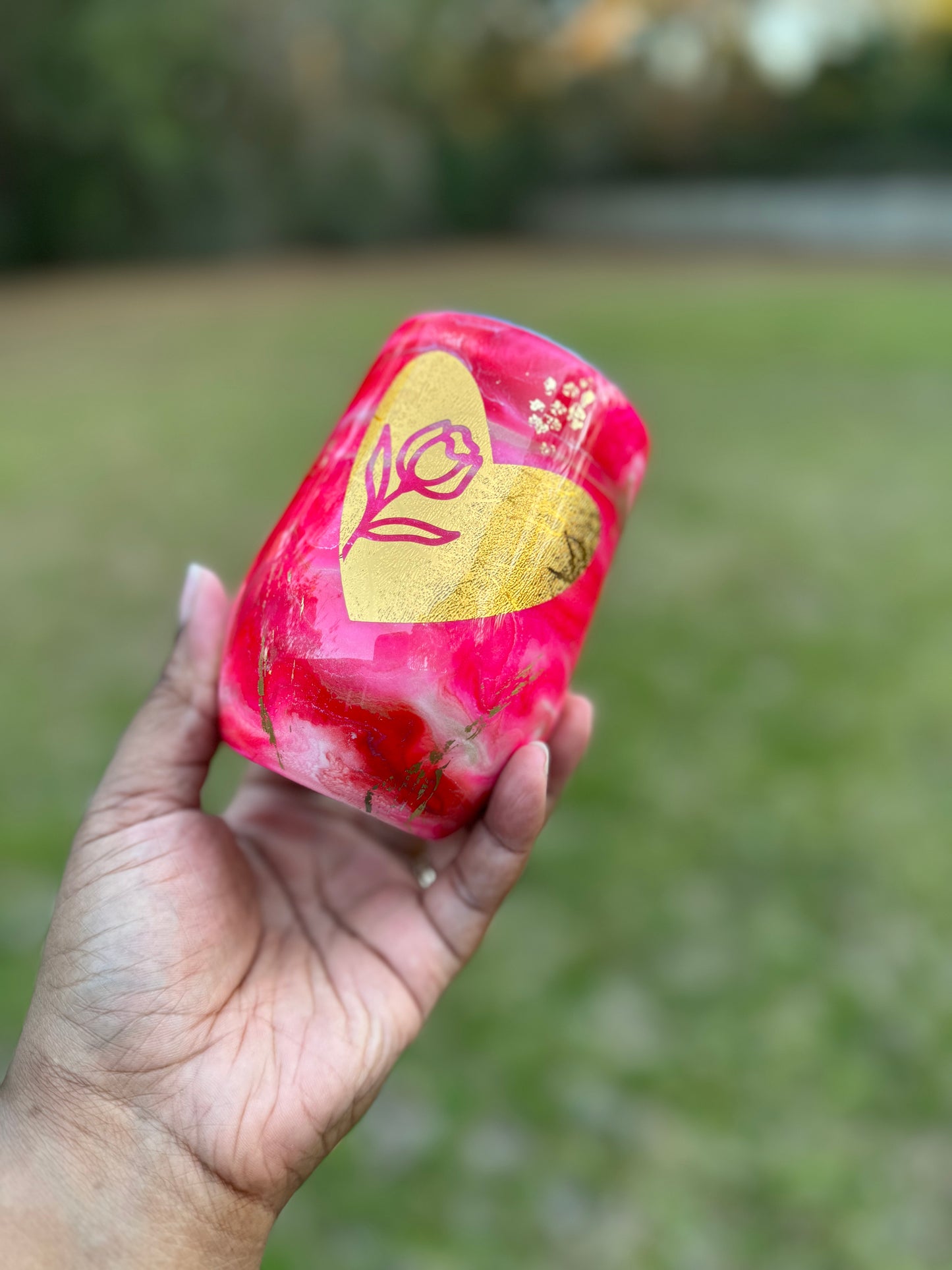 Custom Alcohol Ink Tumblers