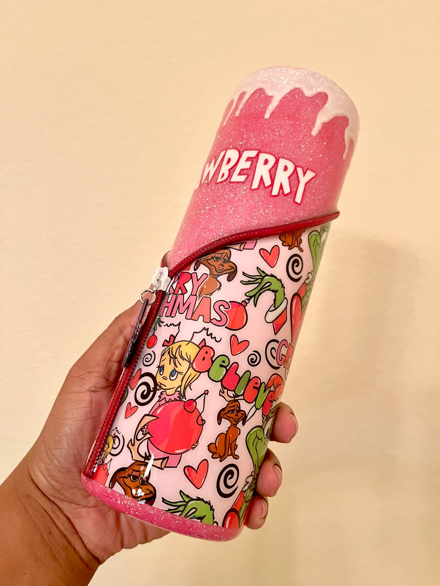 Grinch Zipper Tumbler