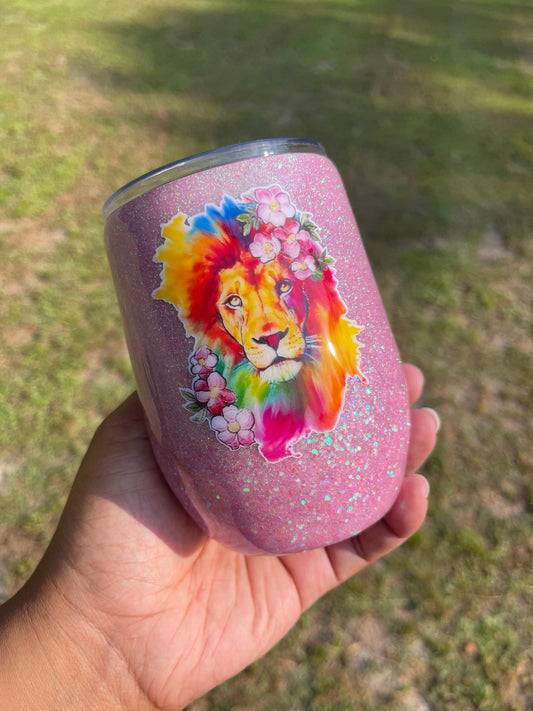 Pink Lioness Tumbler