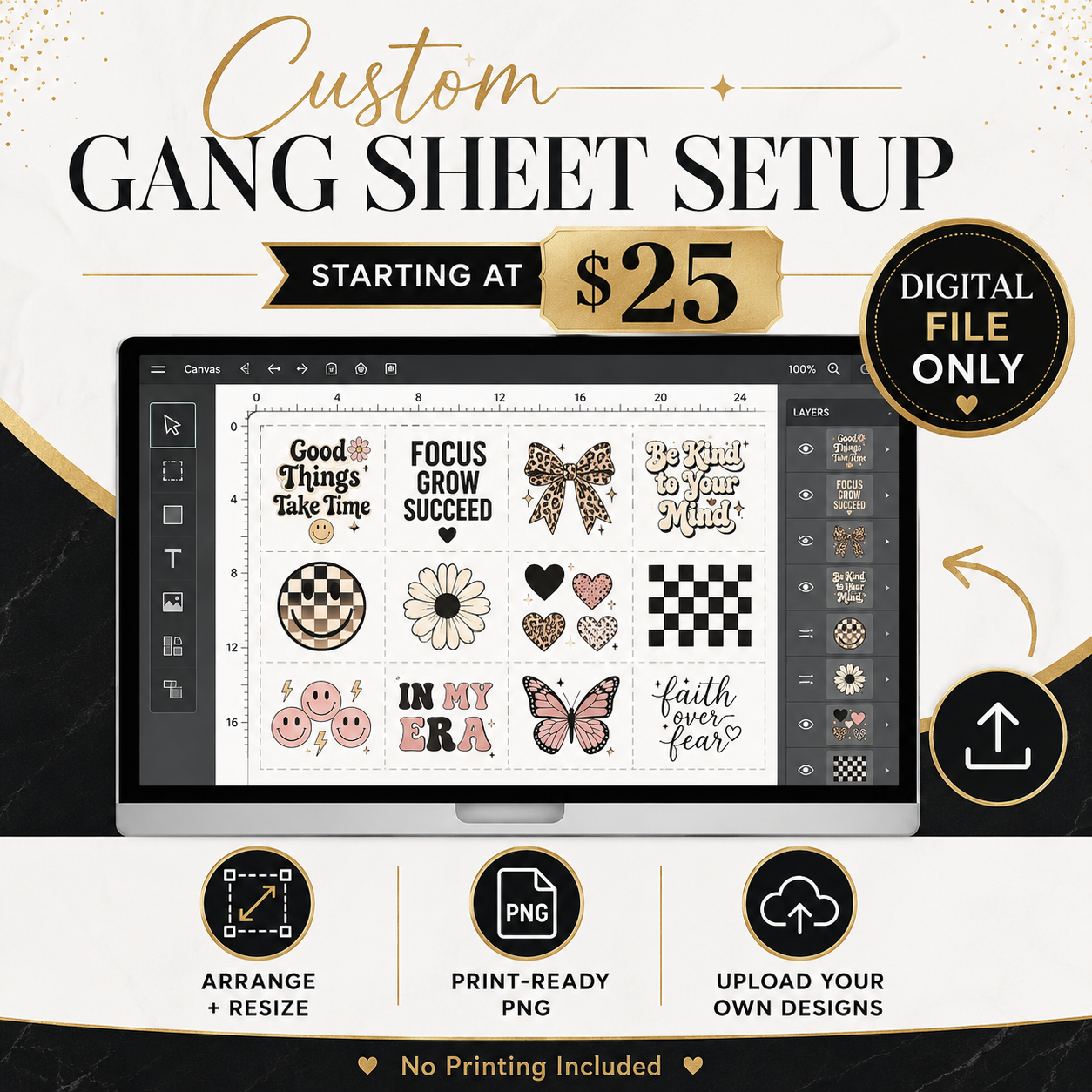 Custom Gang Sheet Setup