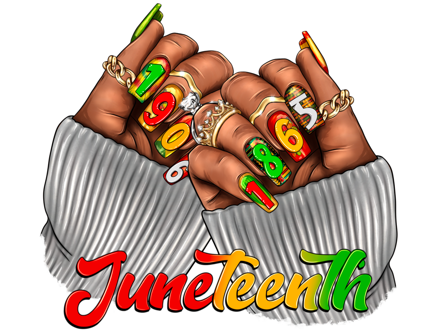Juneteenth Rhinestone Cup (only)