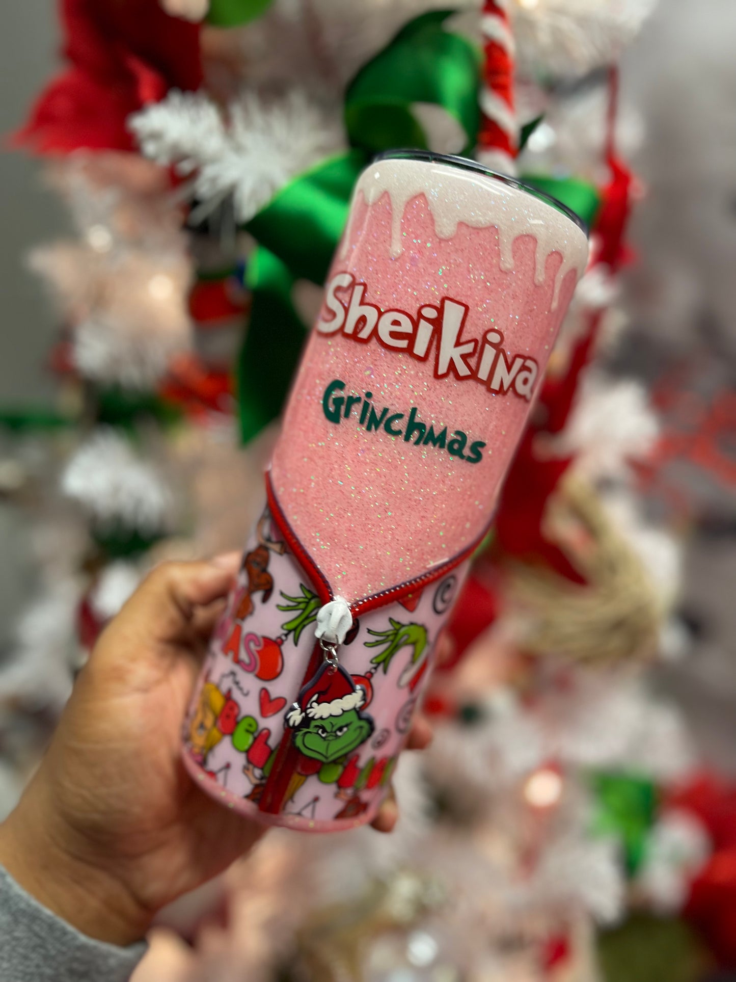 Grinch Zipper Tumbler