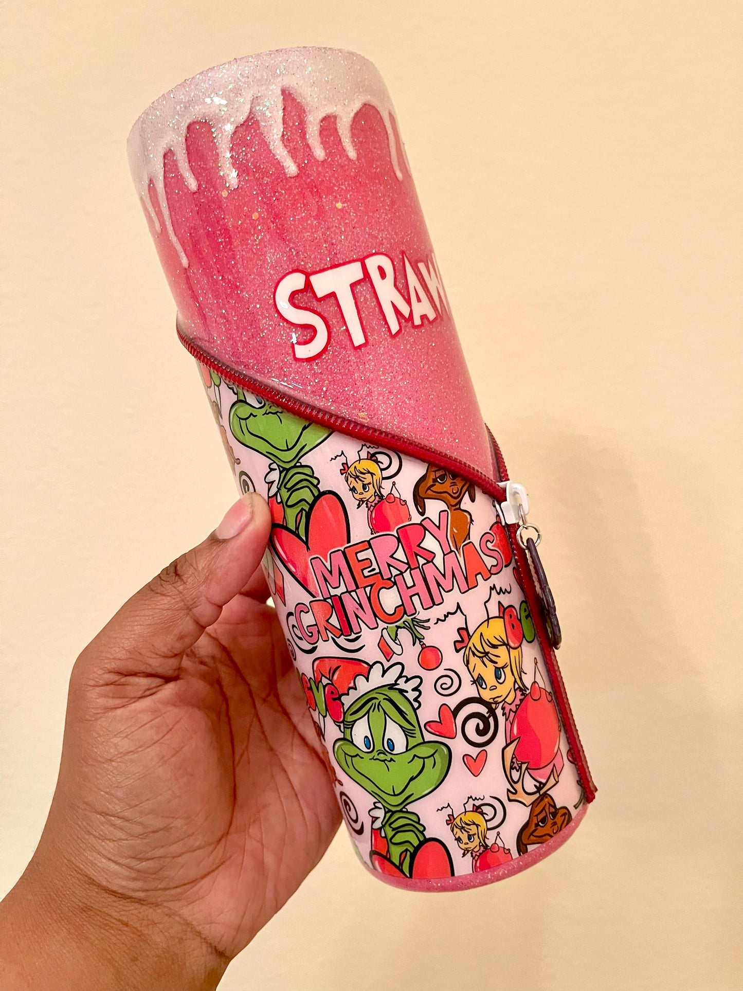Grinch Zipper Tumbler