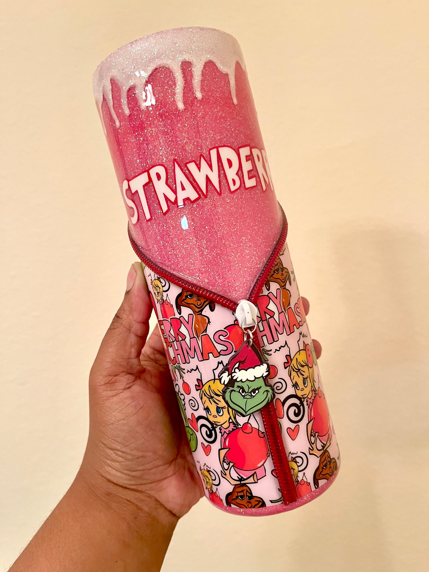 Grinch Zipper Tumbler