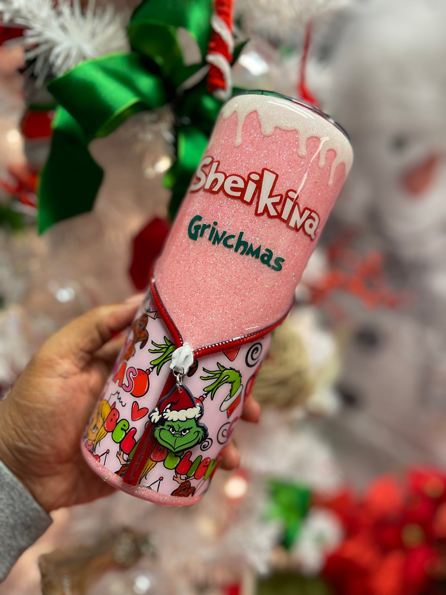 Grinch Zipper Tumbler